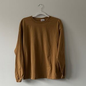 Basic Editions Caramel Long Sleeve Tee